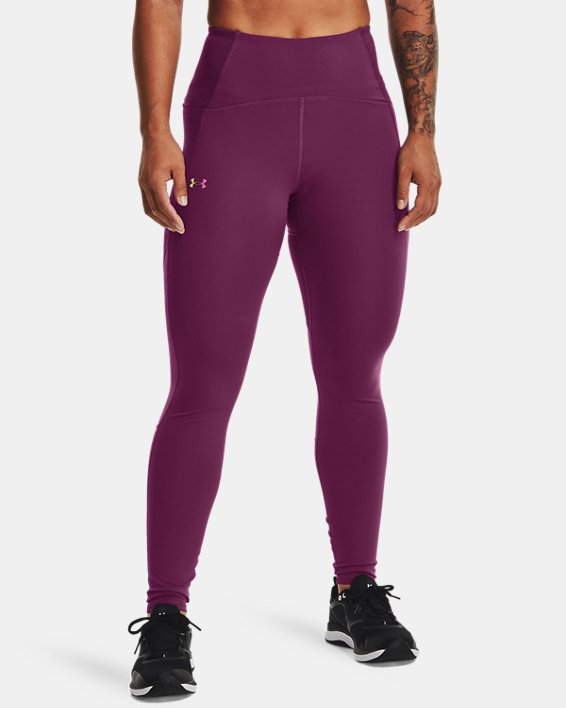 Women's UA RUSH™ HeatGear® No-Slip Waistband Full-Length Leggings, Purple, pdpMainDesktop image number 0